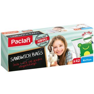 Paclan, woreczki śniadaniowe z podwójną struną, 42 sztuki - zdjęcie produktu