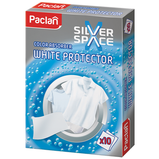 Paclan Silver Space Color Absorbent, chusteczki do prania białego, 10 sztuk - zdjęcie produktu