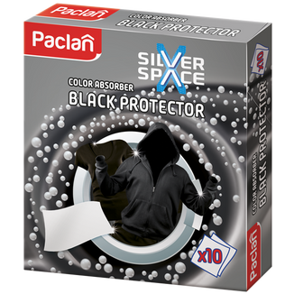 Paclan Silver Space Color Absorbent, chusteczki do prania czarnego, 10 sztuk - zdjęcie produktu