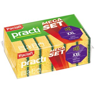 Paclan Practi, gąbki do mycia naczyń, 6 sztuk - zdjęcie produktu