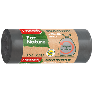 Paclan For Nature, worki na śmieci, multitop, 35 l x 30 sztuk - zdjęcie produktu