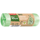 Paclan For Nature, biodegradowalne worki na śmieci,12 l x 15 sztuk - miniaturka zdjęcia produktu