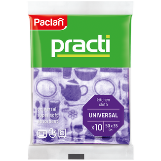 Paclan Practi, ścierki uniwersalne, 35 x 50 cm, 10 sztuk - zdjęcie produktu