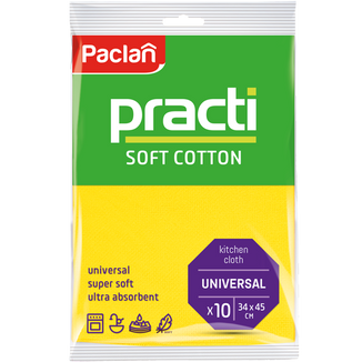 Paclan Practi, ścierki jak bawełna, 34 x 45 cm, 10 sztuk - zdjęcie produktu