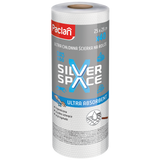 Paclan Silver Space, ścierki na rolce, 25 x 25 cm, 40 sztuk - miniaturka zdjęcia produktu