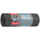 Paclan Silver Space, worki z uszami, srebrne, 60 l x 18 sztuk - miniaturka zdjęcia produktu