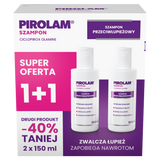 Zestaw Pirolam, szampon przeciwłupieżowy, 2 x 150 ml USZKODZONE OPAKOWANIE - miniaturka zdjęcia produktu