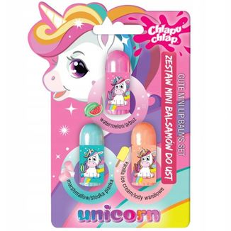 Chlapu Chlap, mini balsamy do ust, od 4 lat, 3 x 1,8 g - zdjęcie produktu