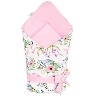 Bocioland, rożek bawełniany, 80 x 80 cm, lemury, 1 sztuka Bocioland, rożek bawełniany, 80 x 80 cm, lemury, 1 sztuka - zdjęcie produktu