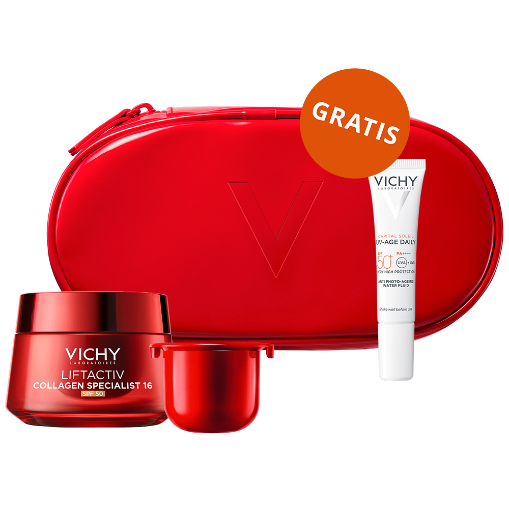 Набор Vichy Liftactiv Collagen Specialist 16: дневной крем SPF 50 50 мл, сменный блок 50 мл и флюид SPF 50+ 15 мл