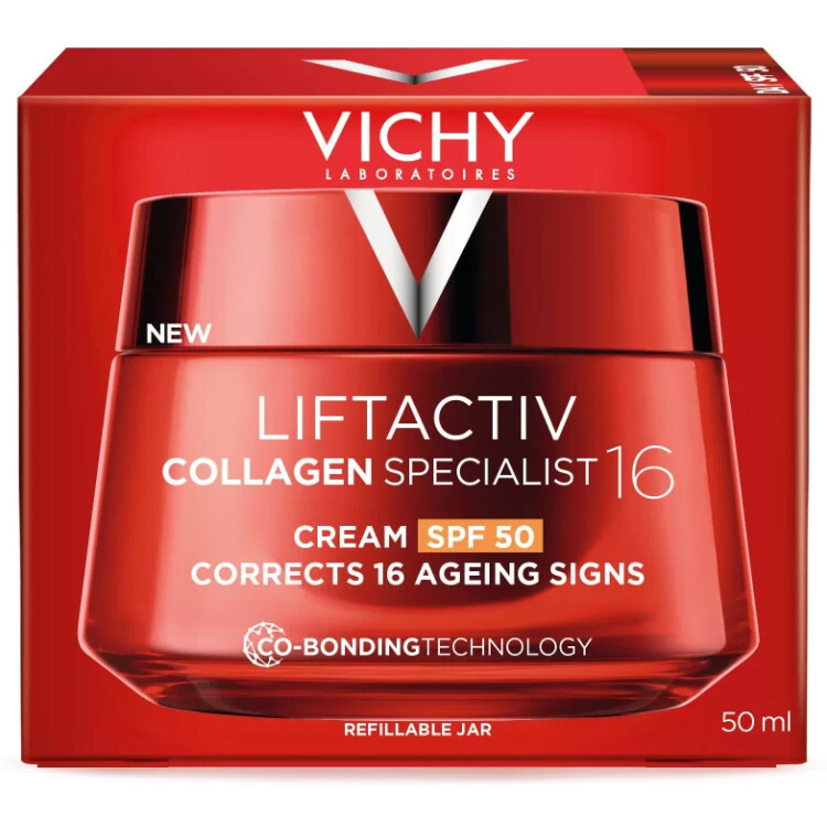 Набор Vichy Liftactiv Collagen Specialist 16: дневной крем SPF 50 50 мл, сменный блок 50 мл и флюид SPF 50+ 15 мл — фото 3