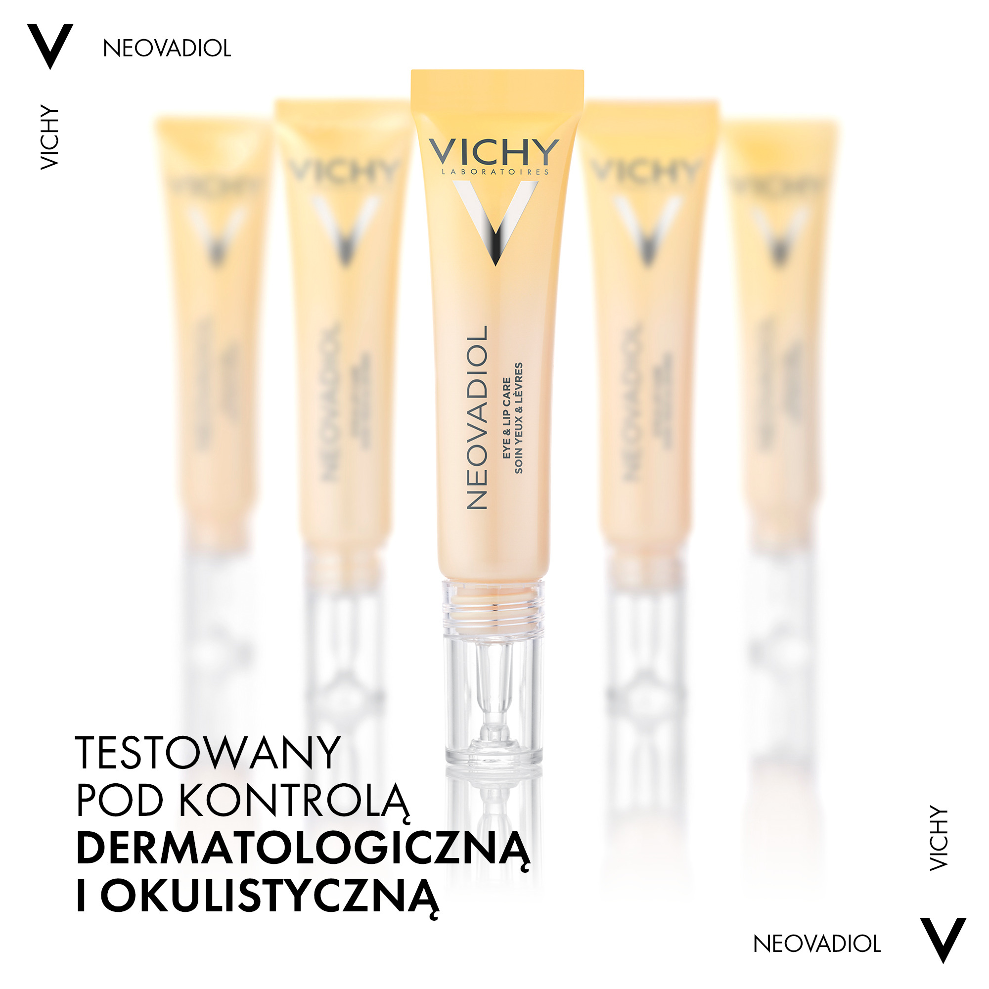 Набор Vichy Neovadiol: крем для глаз и губ 15 мл, дневной крем 50 мл и флюид SPF 50+ 15 мл — фото 4