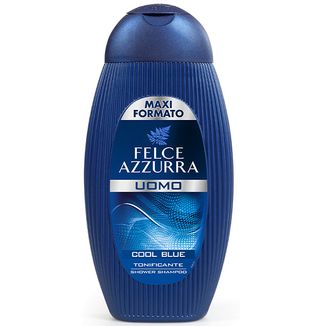 Felce Azzurra Men, szampon & żel pod prysznic, Cool Blue, 400 ml - zdjęcie produktu