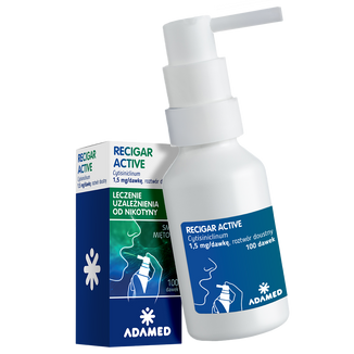 Recigar Active 1,5 mg, spray, smak miętowy, 100 dawek - zdjęcie produktu