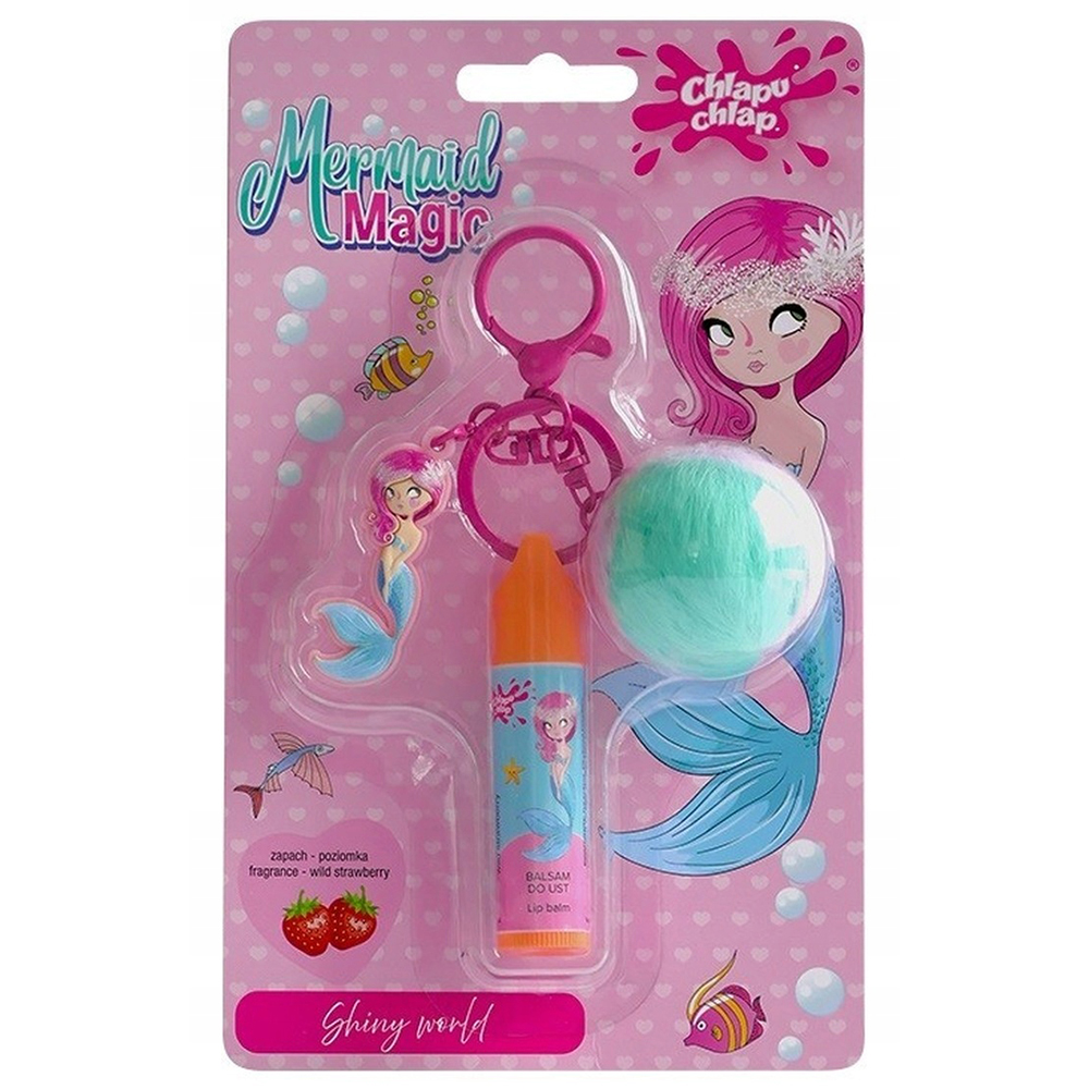 Chlapu chlap Chlapu Chlap Mermaid Magic, balsam do ust z breloczkiem, od 5 lat — Składniki i ocena
