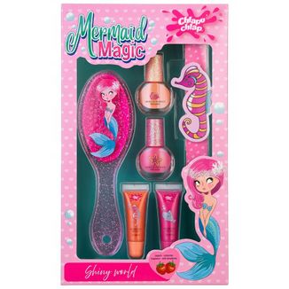 Chlapu Chlap Mermaid Magic, zestaw prezentowy ze szczotką do włosów i pilniczkiem, od 5 lat Chlapu Chlap Mermaid Magic, zestaw prezentowy ze szczotką do włosów i pilniczkiem, od 5 lat - zdjęcie produktu