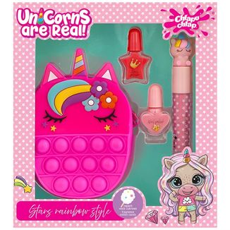 Chlapu Chlap Unicorns are Real, zestaw prezentowy z torebką pop-it, od 5 lat - zdjęcie produktu