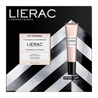 Zestaw Lierac Lift Integral, ujędrniający krem-żel na dzień, 50 ml + pielęgnacja liftingująca pod oczy, 15 ml gratis - zdjęcie produktu