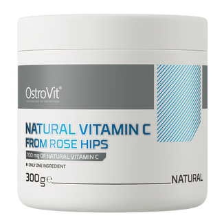 OstroVit Natural Vitamin C from Rose Hips, naturalna witamina C z dzikiej róży, 300 g - zdjęcie produktu