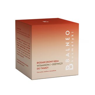 Balneokosetyki, biosiarczkowy krem witaminowo-odżywczy do twarzy, 50 ml Balneokosetyki, biosiarczkowy krem witaminowo-odżywczy do twarzy, 50 ml - zdjęcie produktu