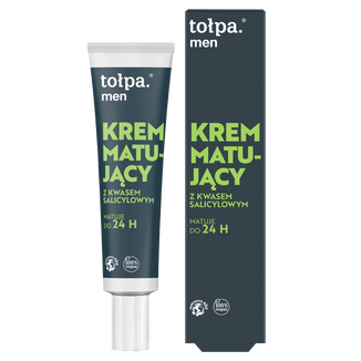 Tołpa Men, krem matujący z kwasem salicylowym, 40 ml Tołpa Men, krem matujący z kwasem salicylowym, 40 ml - zdjęcie produktu