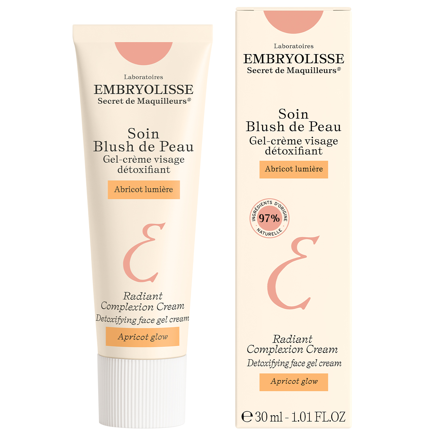 Nieznana Embryolisse Apricot Glow, krem-żel detoksykująco-upiększający, 30 ml