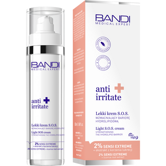 Bandi Medical Expert Anti Irritate, lekki krem S.O.S. wzmacniajacy barierę hydrolipidową, 50 ml Bandi Medical Expert Anti Irritate, lekki krem S.O.S. wzmacniajacy barierę hydrolipidową, 50 ml - zdjęcie produktu