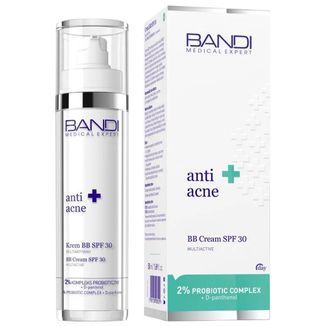 Bandi Medical Expert Anti Acne, krem BB multiaktywny, SPF 30, 50 ml Bandi Medical Expert Anti Acne, krem BB multiaktywny, SPF 30, 50 ml - zdjęcie produktu