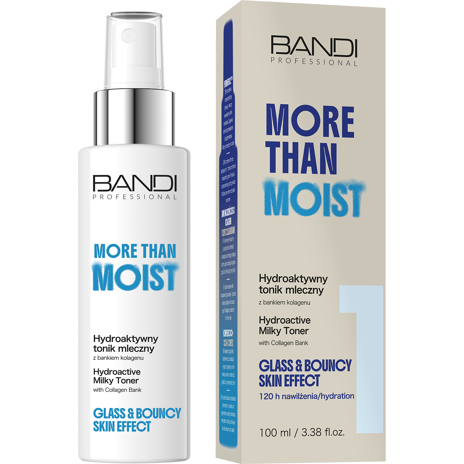 Nieznana Bandi Professional More Than Moist, hydroaktywny tonik mleczny z bankiem kolagenu, 100 ml — Inhaltsstoffe und Bewertung