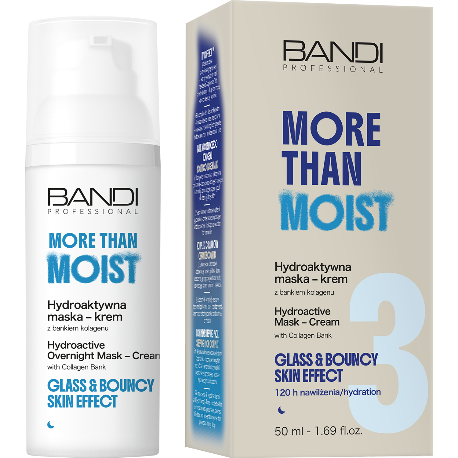 Nieznana Bandi Professional More Than Moist, hydroaktywna maska-krem z bankiem kolagenu, 50 ml