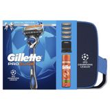 Zestaw Gillette ProGlide FlexBall, maszynka do golenia, 1 sztuka + ostrza, 4 sztuki + żel do golenia, 200 ml + kosmetyczka - miniaturka zdjęcia produktu