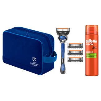 Zestaw Gillette ProGlide FlexBall, maszynka, 1 sztuka + ostrza, 4 sztuki + żel do golenia, 200 ml + kosmetyczka Zestaw Gillette ProGlide FlexBall, maszynka, 1 sztuka + ostrza, 4 sztuki + żel do golenia, 200 ml + kosmetyczka - zdjęcie produktu