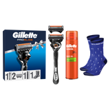 Zestaw Gillette ProGlide FlexBall, maszynka, 1 sztuka + ostrza, 2 sztuki + żel do golenia, 200 ml + skarpetki - miniaturka zdjęcia produktu
