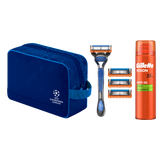 Zestaw Gillette Fusion 5, maszynka, 1 sztuka + ostrze, 1 sztuka + żel do golenia, 200 ml + kosmetyczka - miniaturka zdjęcia produktu