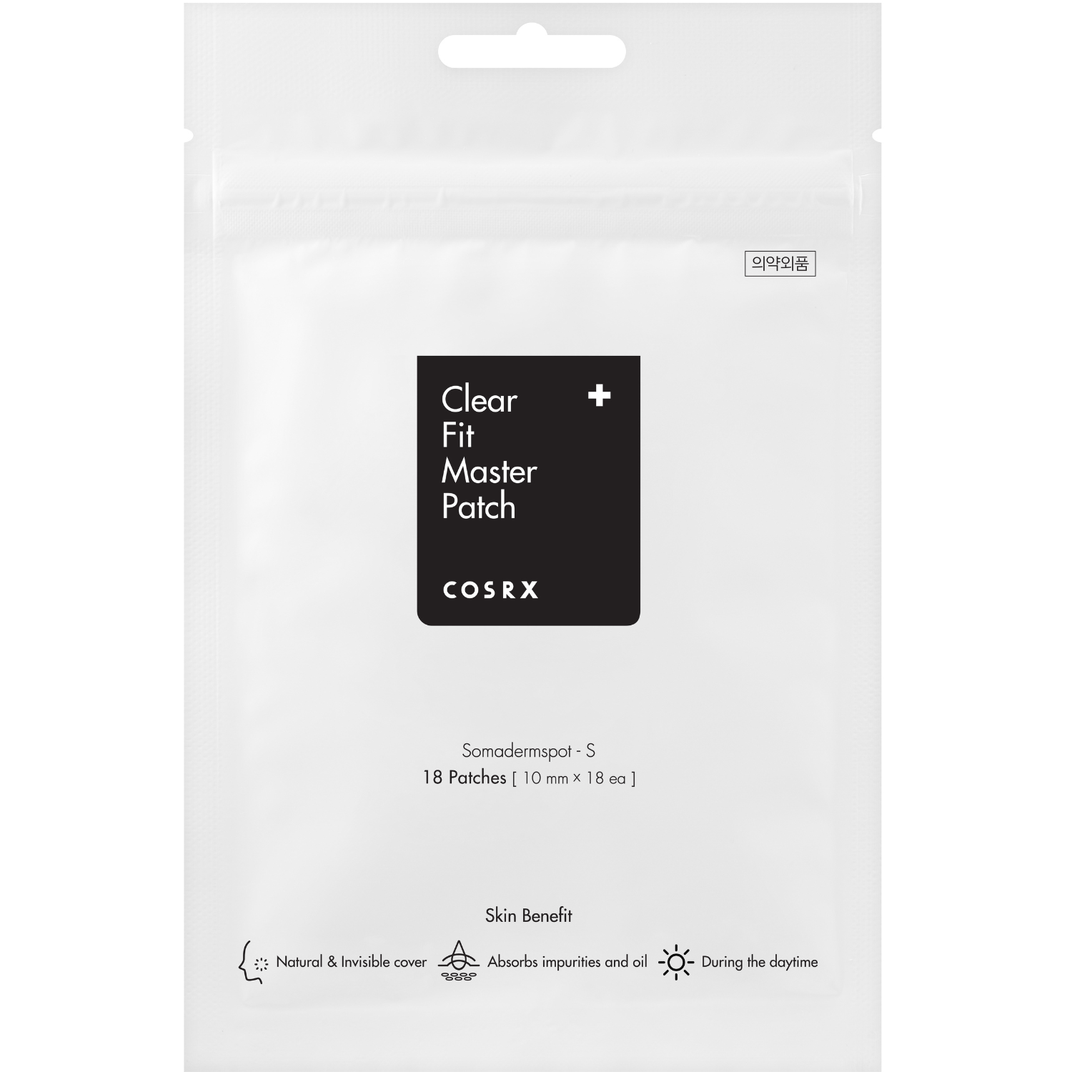 Nieznana Cosrx Master Patch Clear Fit, maskujące plastry na wypryski, 18 sztuk