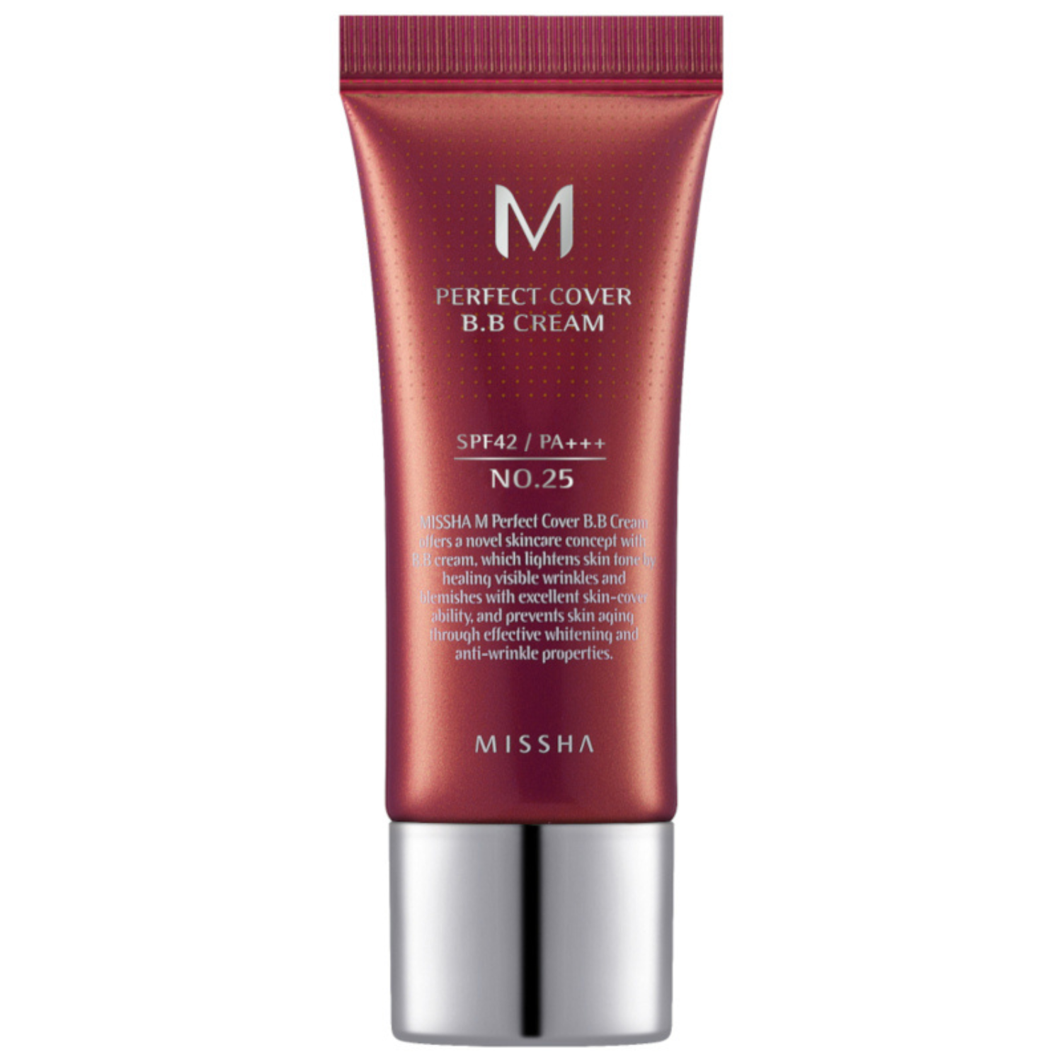 Nieznana Missha M Perfect Cover, krem BB, SPF 42, no 25 Warm Beige, 20 ml — Składniki i ocena