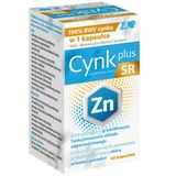Wegafarm Cynk Plus SR, 60 kapsułek - miniaturka zdjęcia produktu