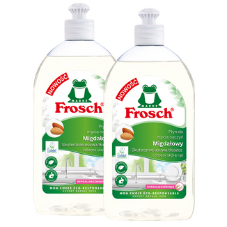 Zestaw Frosch, płyn do mycia naczyń, migdałowy, 2 x 500 ml - zdjęcie produktu