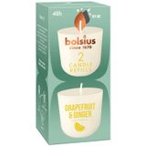 Bolsius Clean Light Grapefruit & Ginger, wkład zapachowy do świecy, 20 h, 2 sztuki - miniaturka zdjęcia produktu