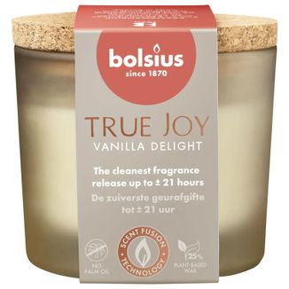 Bolsius True Joy Floral Blessings, świeca zapachowa z korkowym wieczkiem - zdjęcie produktu