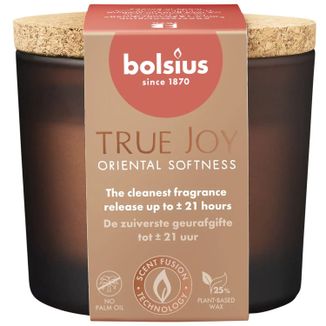 Bolsius True Joy Oriental Softness, świeca zapachowa z korkowym wieczkiem - zdjęcie produktu