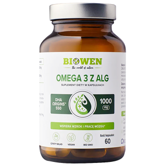 Biowen Omega 3 z alg, 60 kapsułek - zdjęcie produktu