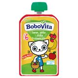 BoboVita Kicia Kocia Mus w tubce, jabłko, banan, truskawka, 100 g BoboVita Kicia Kocia Mus w tubce, jabłko, banan, truskawka, 100 g - miniaturka zdjęcia produktu
