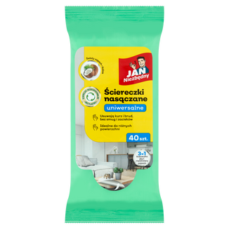 Jan Niezbędny, ściereczki nasączane uniwersalne, 40 sztuk - zdjęcie produktu