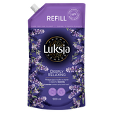 Luksja Aroma Senses, pielęgnujące mydło w płynie o zapachu lawendy, Deply Ralaxing, zapas, 900 ml - miniaturka zdjęcia produktu