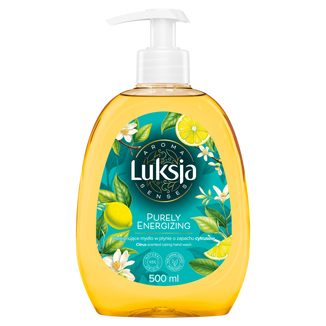 Luksja Aroma Senses, pielęgnujące mydło w płynie o zapachu cytrusów, Purely Energizing, 500 ml - zdjęcie produktu