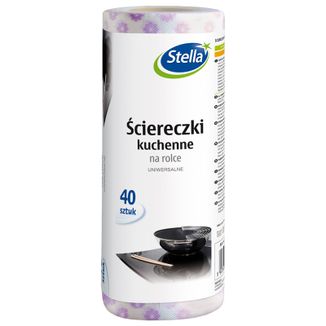 Stella, ściereczki kuchenne na rolce, uniwersalne, 40 sztuk - zdjęcie produktu