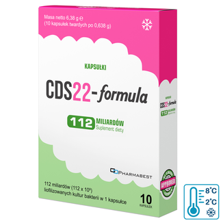 CDS22-formula Kapsułki 112 miliardów (dawniej Vivomixx Kapsułki), 10 kapsułek CDS22-formula Kapsułki 112 miliardów (dawniej Vivomixx Kapsułki), 10 kapsułek - zdjęcie produktu