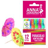 Anna Zaradna, parasolki koktajlowe, 12 sztuk - miniaturka zdjęcia produktu