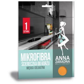 Anna Zaradna, ściereczka z mikrofibry do kurzu, pomarańczowa, 32 x 32 cm, 1 sztuka Anna Zaradna, ściereczka z mikrofibry do kurzu, pomarańczowa, 32 x 32 cm, 1 sztuka - zdjęcie produktu